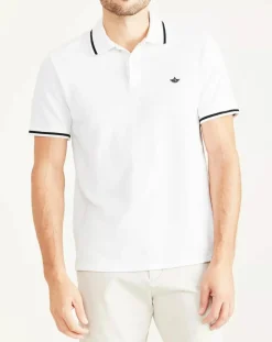 Polo Piqué Slim Fit blanc