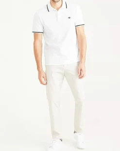 Polo Piqué Slim Fit blanc