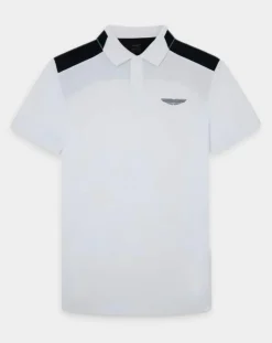 Polo Regular Fit Aston Martin Racing Colorblok blanc