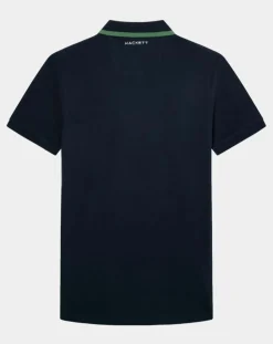 Polo Regular Fit Aston Martin Racing Détail Col bleu marine