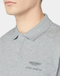 Polo Regular Fit Aston Martin Racing gris chiné
