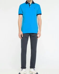 Polo Regular Fit bleu moyen