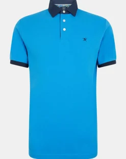 Polo Regular Fit bleu moyen