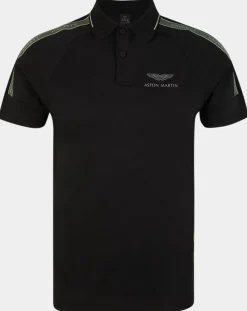 Polo Regular Fit Galon Aston Martin Racing noir
