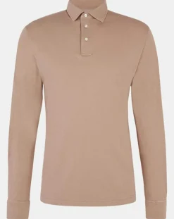 Polo Regular Fit Jersey beige foncé