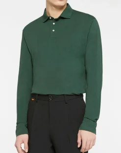Polo Regular Fit Jersey vert foncé