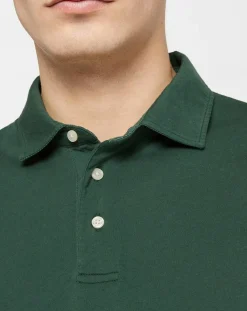 Polo Regular Fit Jersey vert foncé