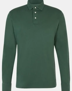Polo Regular Fit Jersey vert foncé