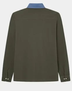 Polo Regular Fit manches longues kaki