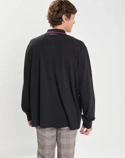Polo Regular Fit manches longues Aston Martin Racing noir