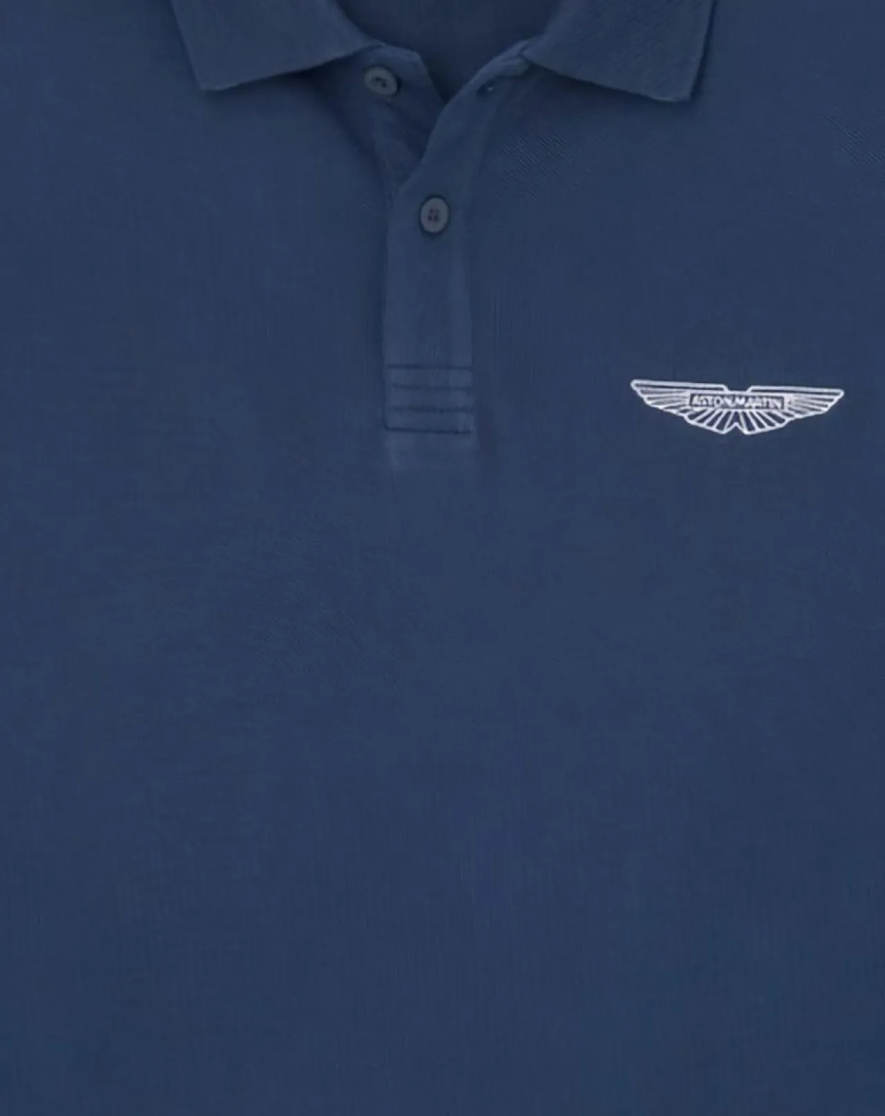 Polo Regular Fit manches longues Aston Martin Racing bleu foncé