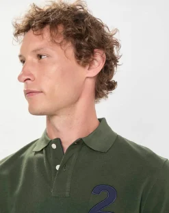 Polo Regular Fit manches courtes Numéro vert
