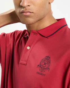 Polo Regular Fit piqué Blason rouge