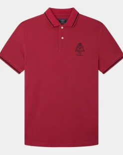 Polo Regular Fit piqué Blason rouge