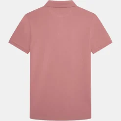 Polo Slim Fit uni Piqué rose
