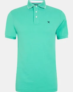 Polo Slim Fit vert moyen