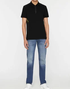 Polo Slim Fit zippé Aston Martin Racing body bisoter noir