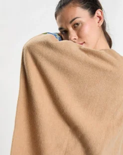 Poncho en Laine mélangée Foehn beige