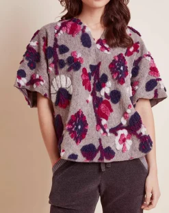 Poncho en Laine mélangée Mila multicolore