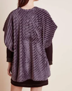 Poncho Essentiel gris vison