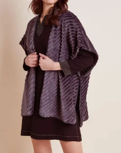 Poncho Essentiel gris vison