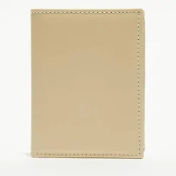 Porte-cartes classique en Cuir blanc cassé - 10.5x7.50x2.0 cm