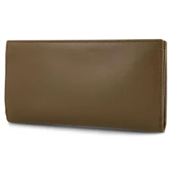 Portefeuille en Cuir Continental Lady M marron 18.5x9.5 cm
