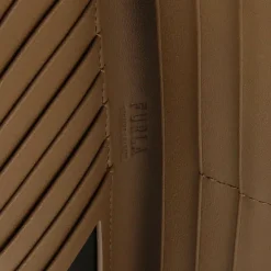 Portefeuille en Cuir Continental Lady M marron 18.5x9.5 cm