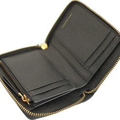 Portefeuille en Cuir Emerson noir - 11.5x9x2.5 cm