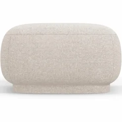 Pouf Linden Chenille beige - 65x65x39 cm