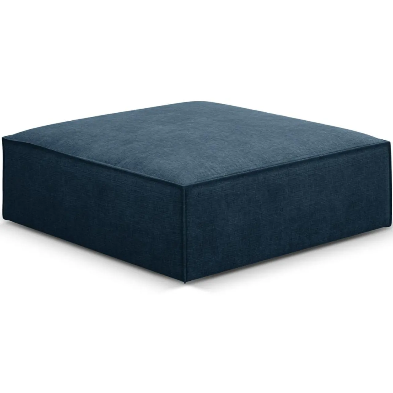 Pouf Vanda bleu roi - 100x80x36 cm