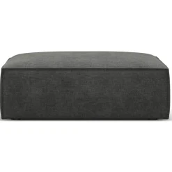 Pouf Vanda gris - 100x80x36 cm