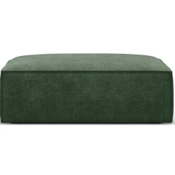 Pouf Vanda vert bouteille - 100x80x36 cm