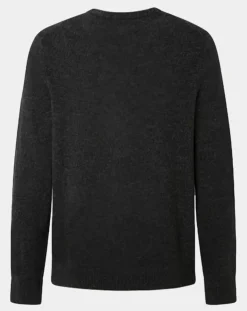 Pull 100% Laine Mérinos Harry Dog gris foncé