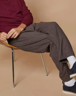 Pull 100% Cachemire 4 fils Harry col rond bordeaux