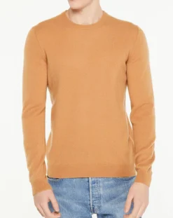 Pull 100% Cachemire Aron col rond beige