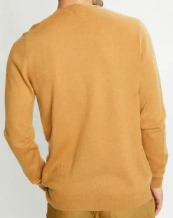 Pull 100% Cachemire Avy col V beige