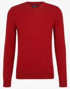 Pull 100% Cachemire Bachsweat col rond rouge