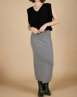 Pull 100% Cachemire Bella épaulettes noir