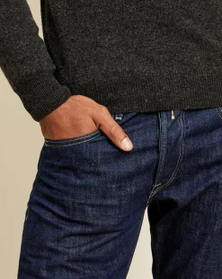 Pull 100% Cachemire col rond London anthracite