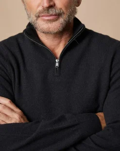 Pull 100% Cachemire Jules col camionneur noir