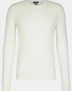 Pull 100% Cachemire Machron col rond écru