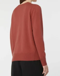 Pull 100% Cachemire Zabri col rond bois de rose