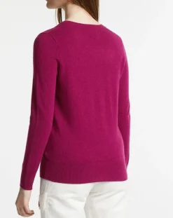 Pull 100% Cachemire Zocon col V violet