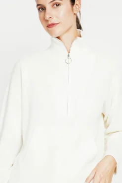 Pull à col montant naturel