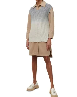 Pull 100% Coton Bio Tie & Dye bleu/blanc