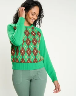 Pull 100% Laine Burlington vert