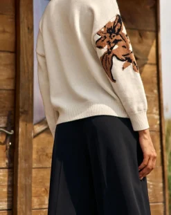 Pull 100% Laine Dana écru