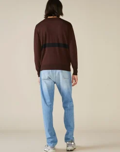 Pull 100% Laine Diline marron