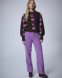 Pull 100% Laine Heidi chocolat